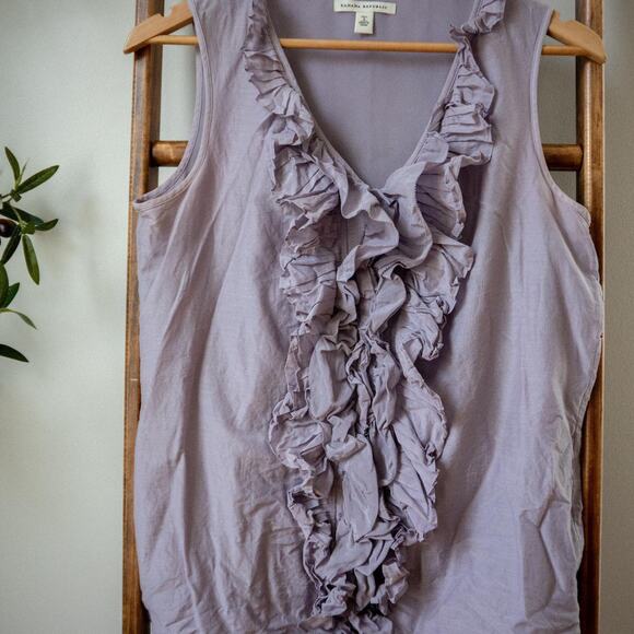Lilac Banana Republic Ruffled Blouse - Picture 4 of 5